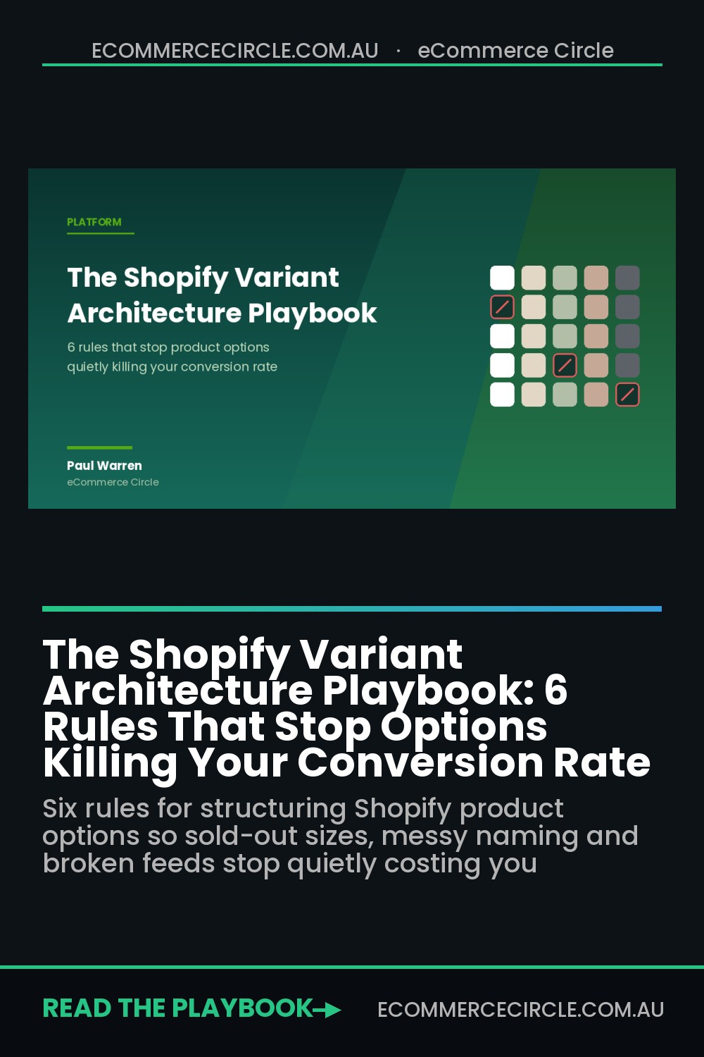 The Shopify Variant Architecture Playbook: 6 Rules That Stop Options Killing Your Conversion Rate