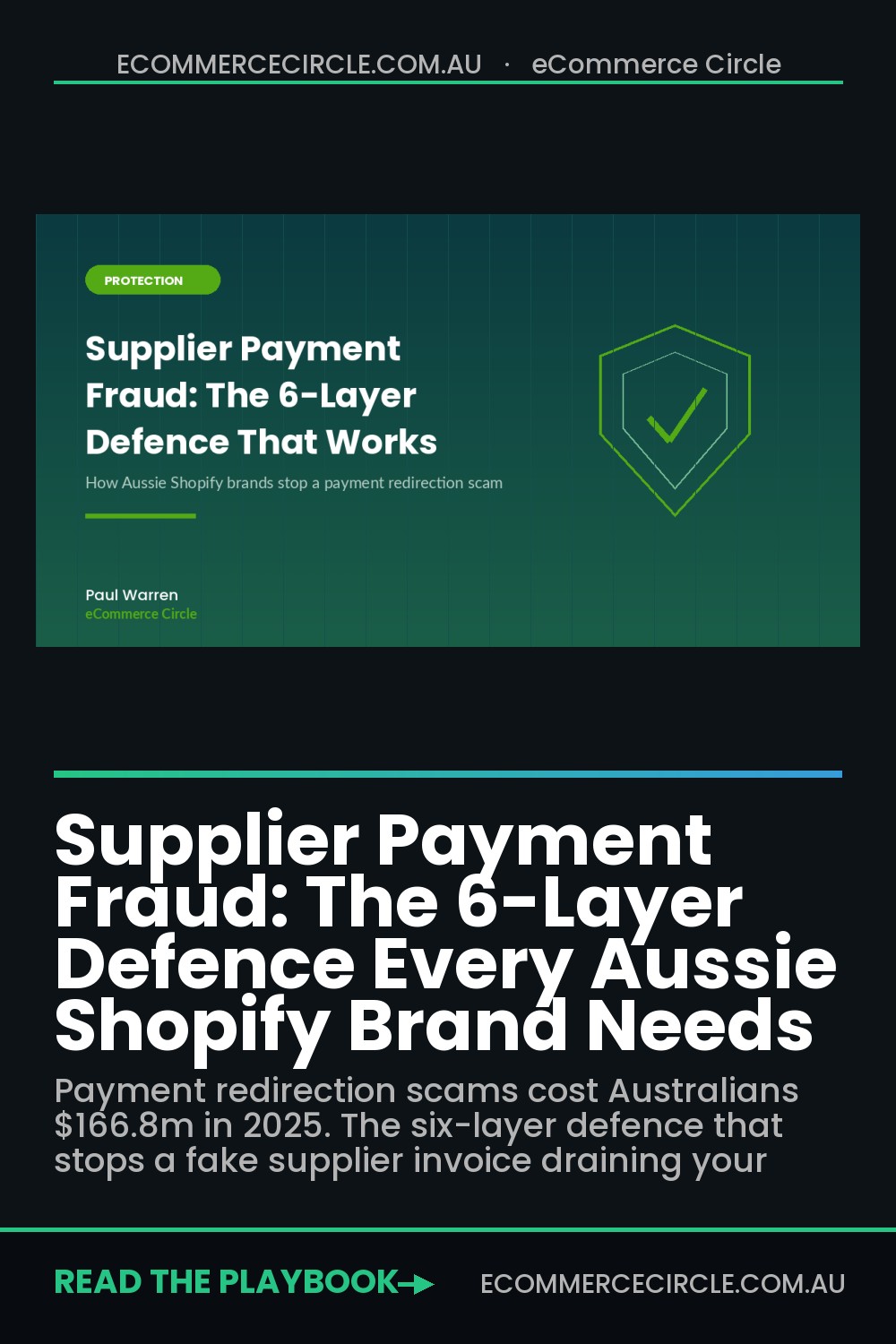 Supplier Payment Fraud: The 6-Layer Defence Every Aussie Shopify Brand Needs