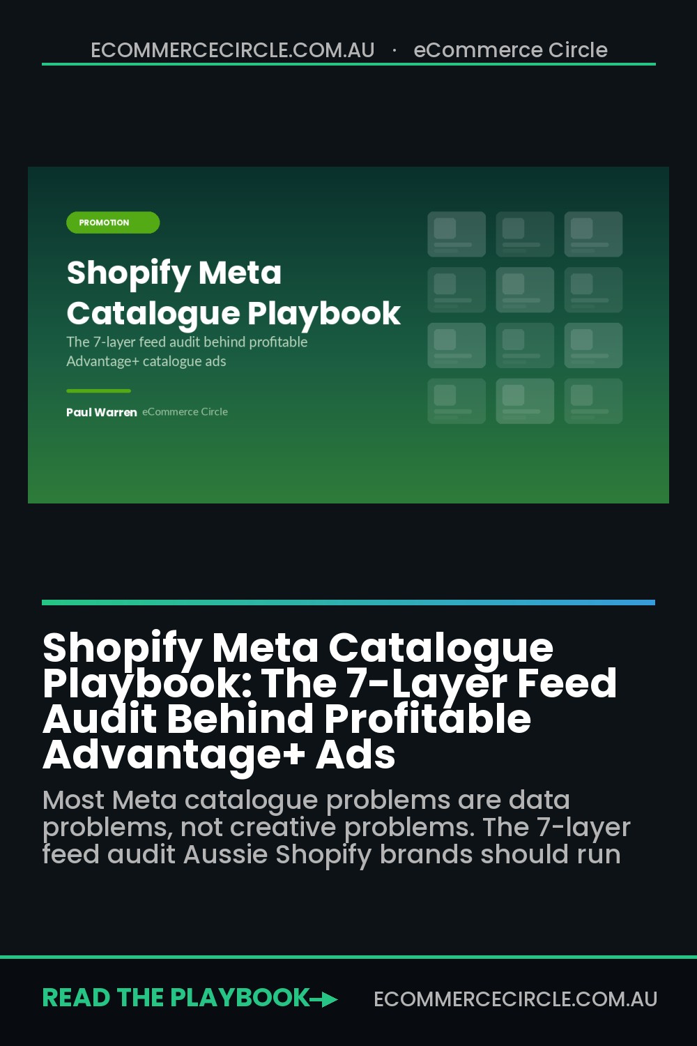 Shopify Meta Catalogue Playbook: The 7-Layer Feed Audit Behind Profitable Advantage+ Ads