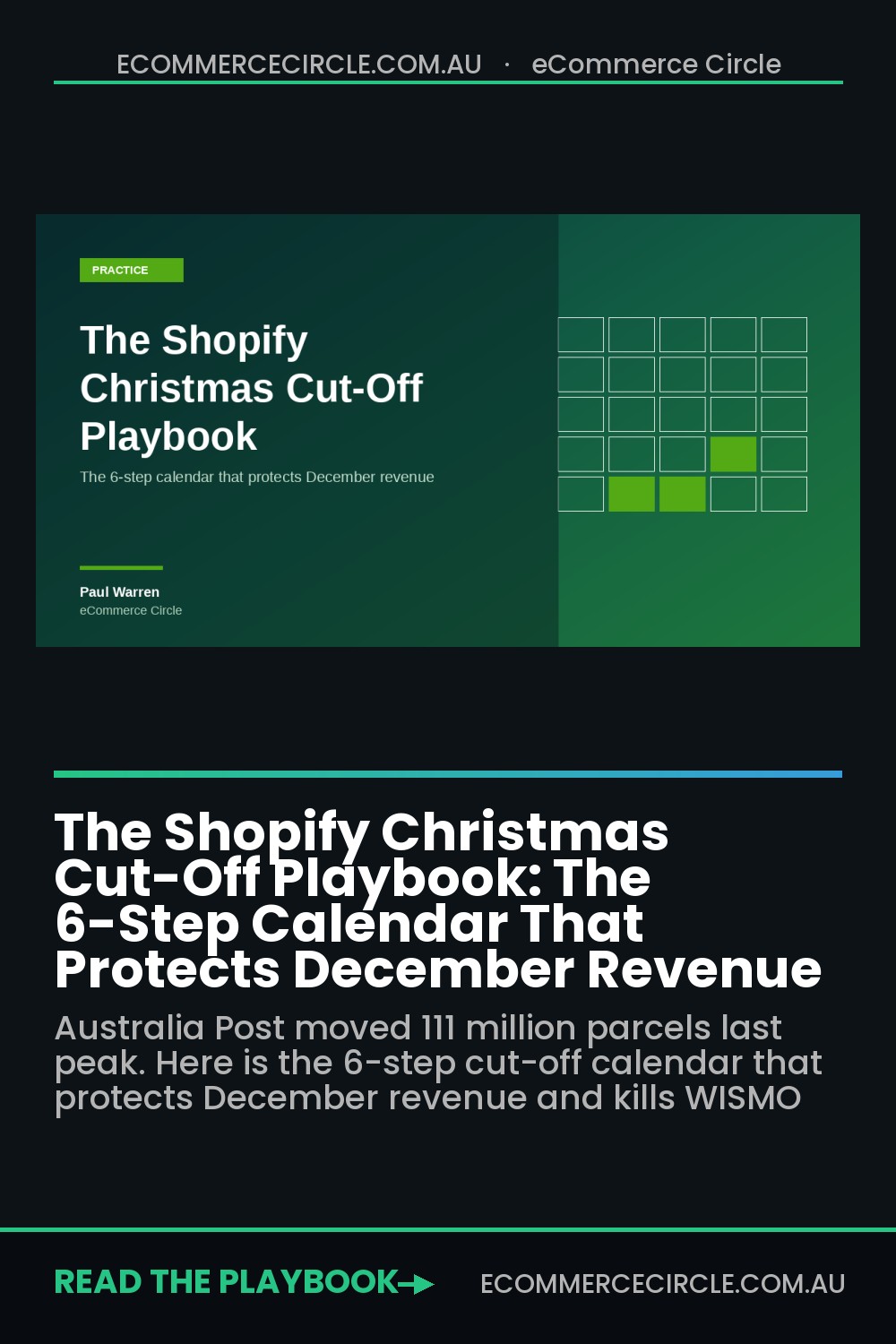 The Shopify Christmas Cut-Off Playbook: The 6-Step Calendar That Protects December Revenue