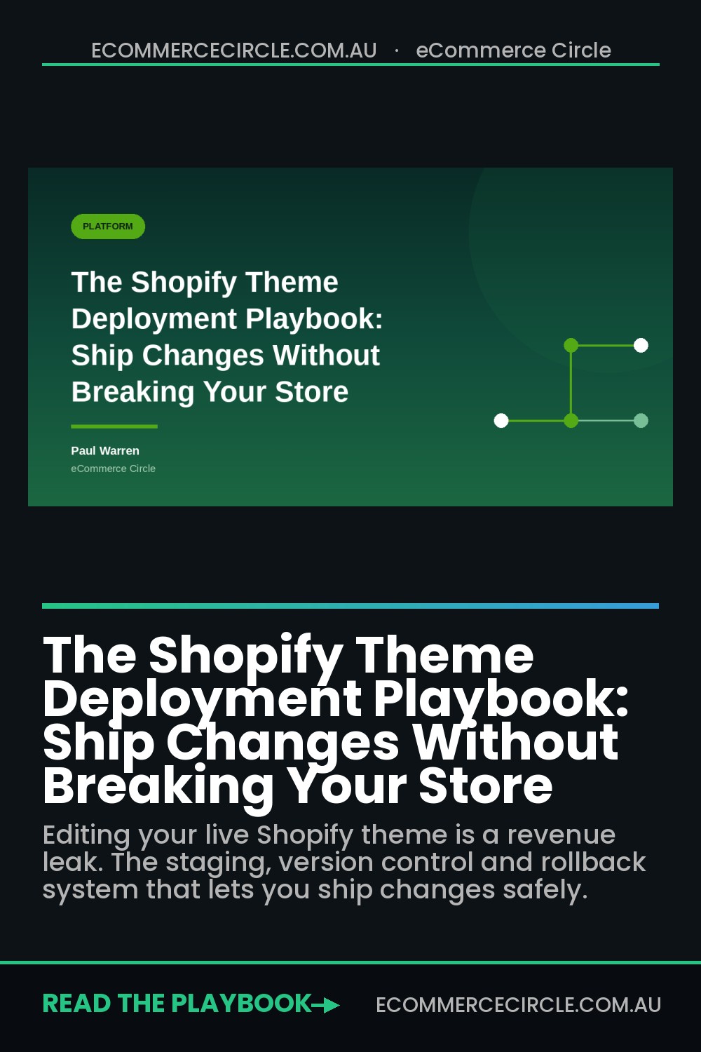 The Shopify Theme Deployment Playbook: Ship Changes Without Breaking Your Store