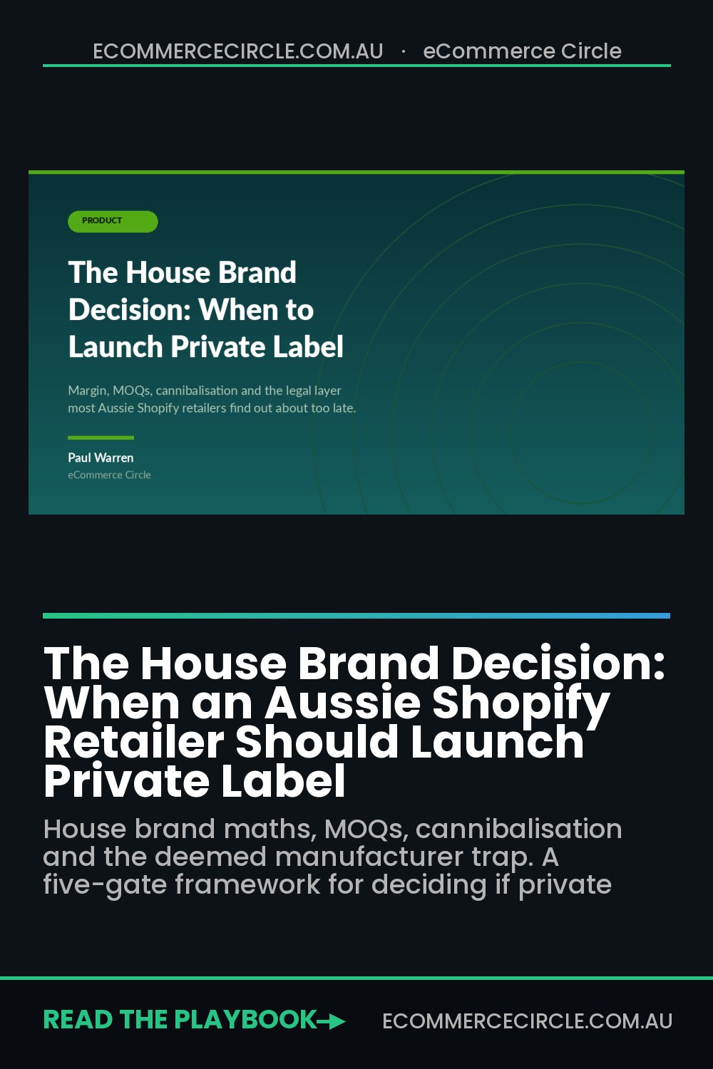 The House Brand Decision: When an Aussie Shopify Retailer Should Launch Private Label