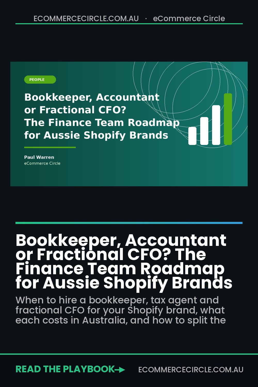 Bookkeeper, Accountant or Fractional CFO? The Finance Team Roadmap for Aussie Shopify Brands
