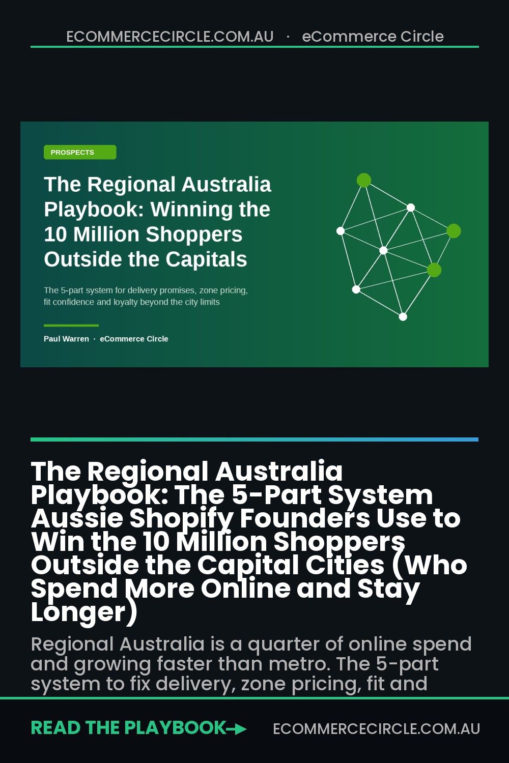 The Regional Australia Playbook: The 5-Part System Aussie Shopify Founders Use to Win the 10 Million Shoppers Outside the Capital Cities (Who Spend More Online and Stay Longer)