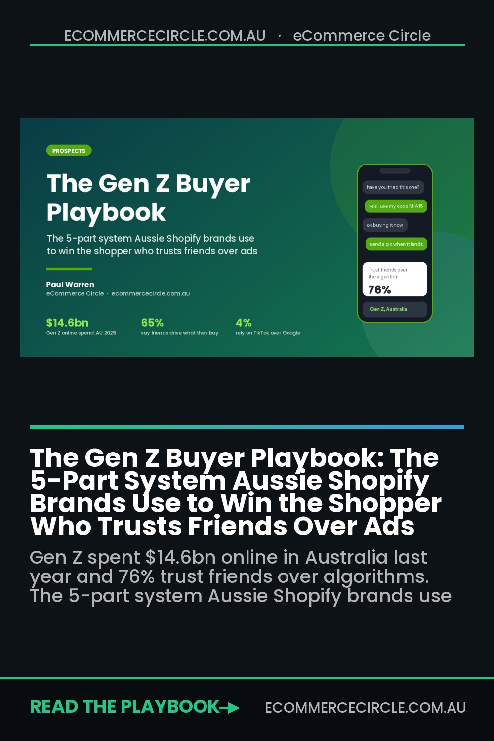 The Gen Z Buyer Playbook: The 5-Part System Aussie Shopify Brands Use to Win the Shopper Who Trusts Friends Over Ads