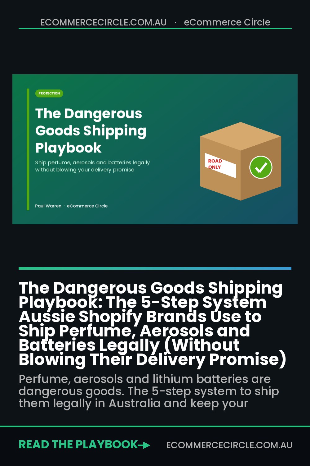 The Dangerous Goods Shipping Playbook: The 5-Step System Aussie Shopify Brands Use to Ship Perfume, Aerosols and Batteries Legally (Without Blowing Their Delivery Promise)