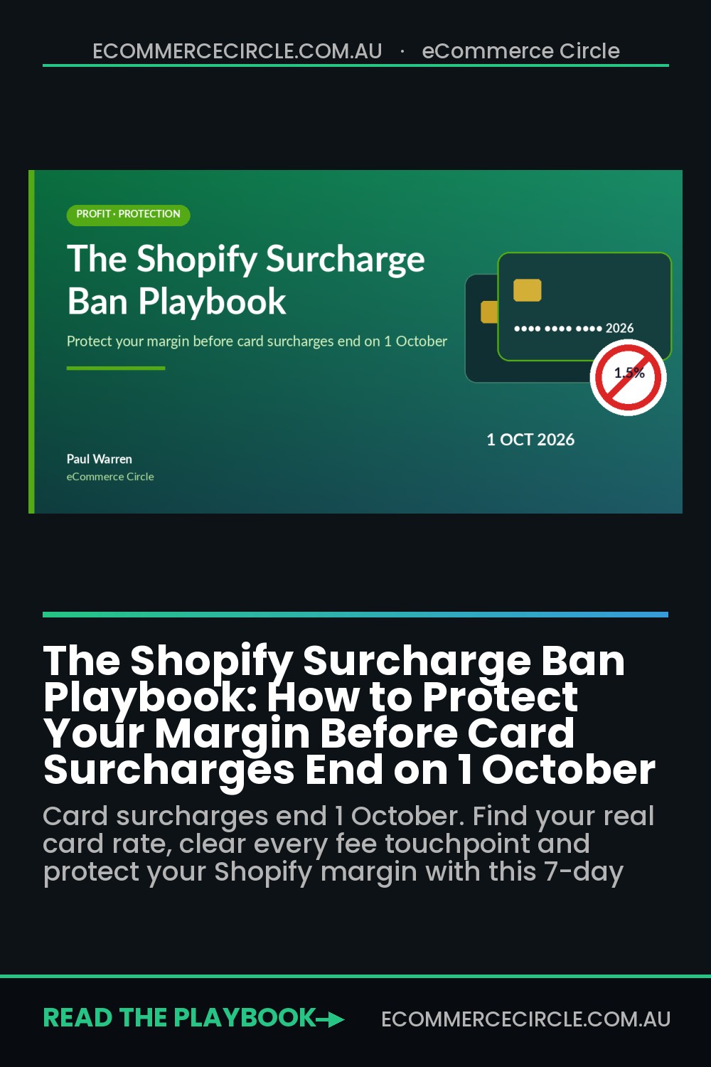 The Shopify Surcharge Ban Playbook: How to Protect Your Margin Before Card Surcharges End on 1 October