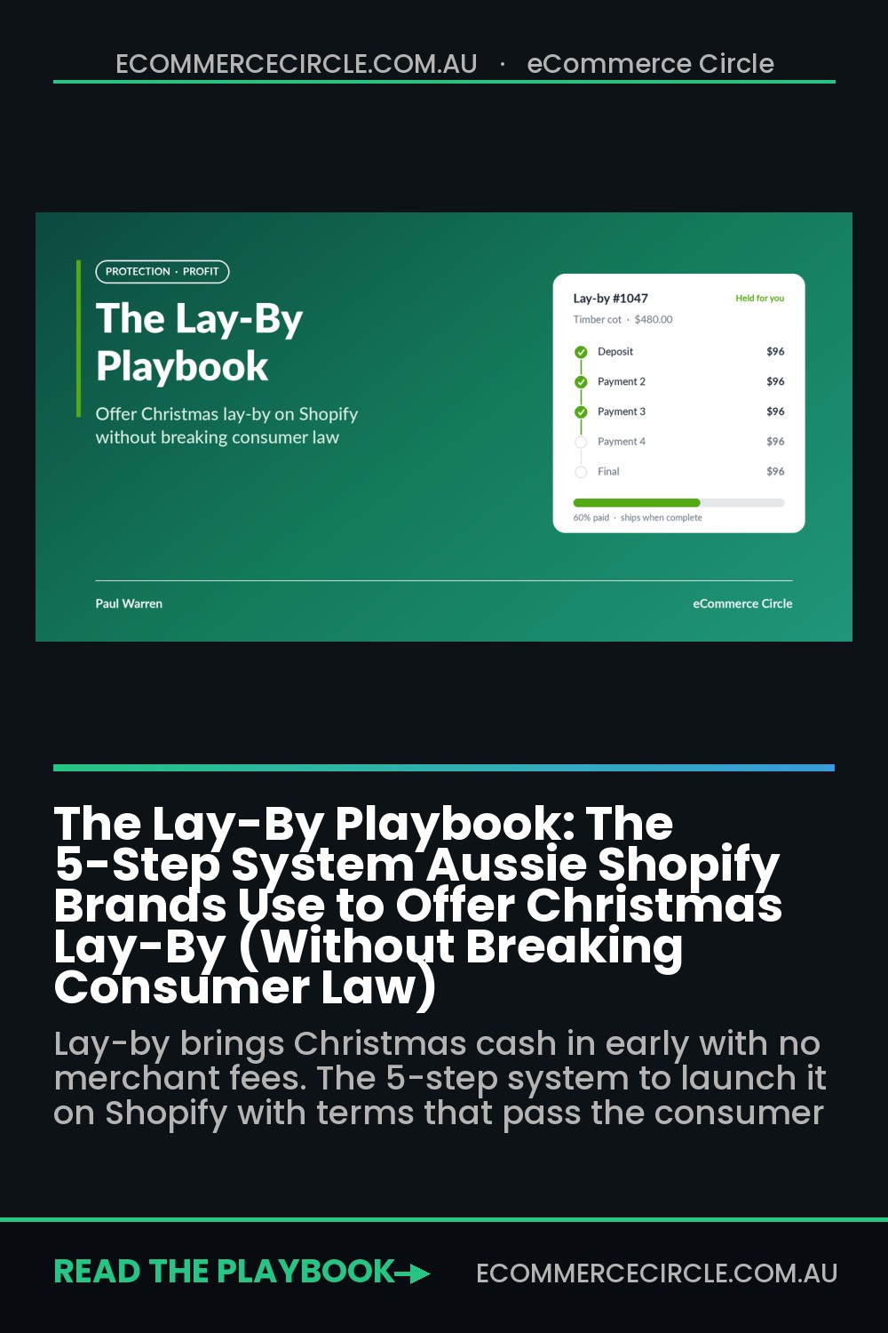 The Lay-By Playbook: The 5-Step System Aussie Shopify Brands Use to Offer Christmas Lay-By (Without Breaking Consumer Law)