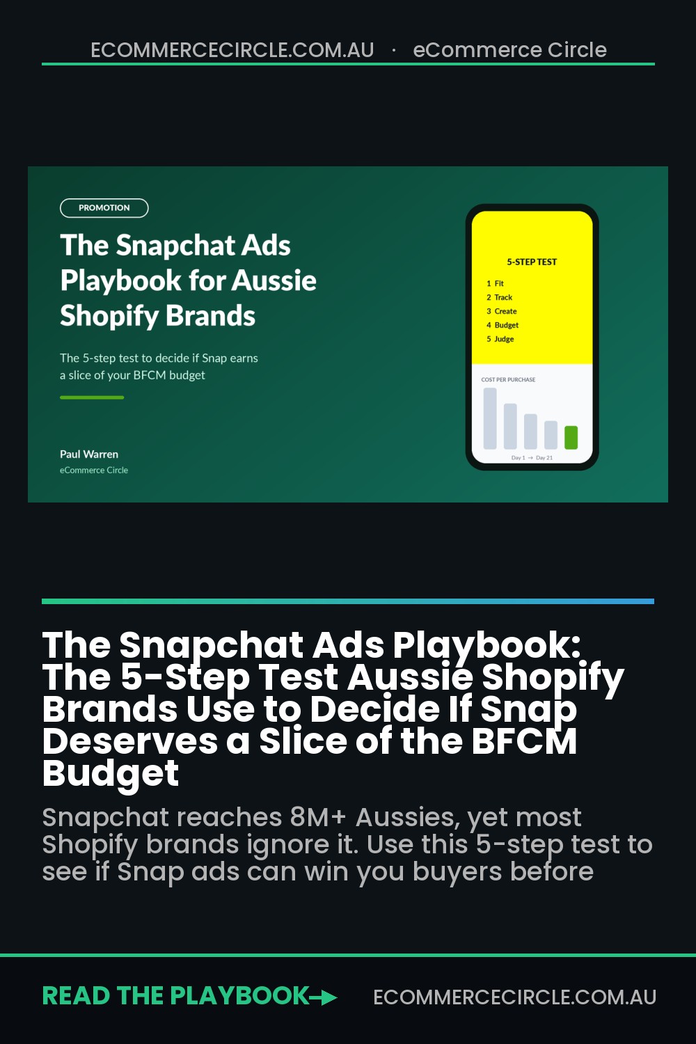 The Snapchat Ads Playbook: The 5-Step Test Aussie Shopify Brands Use to Decide If Snap Deserves a Slice of the BFCM Budget