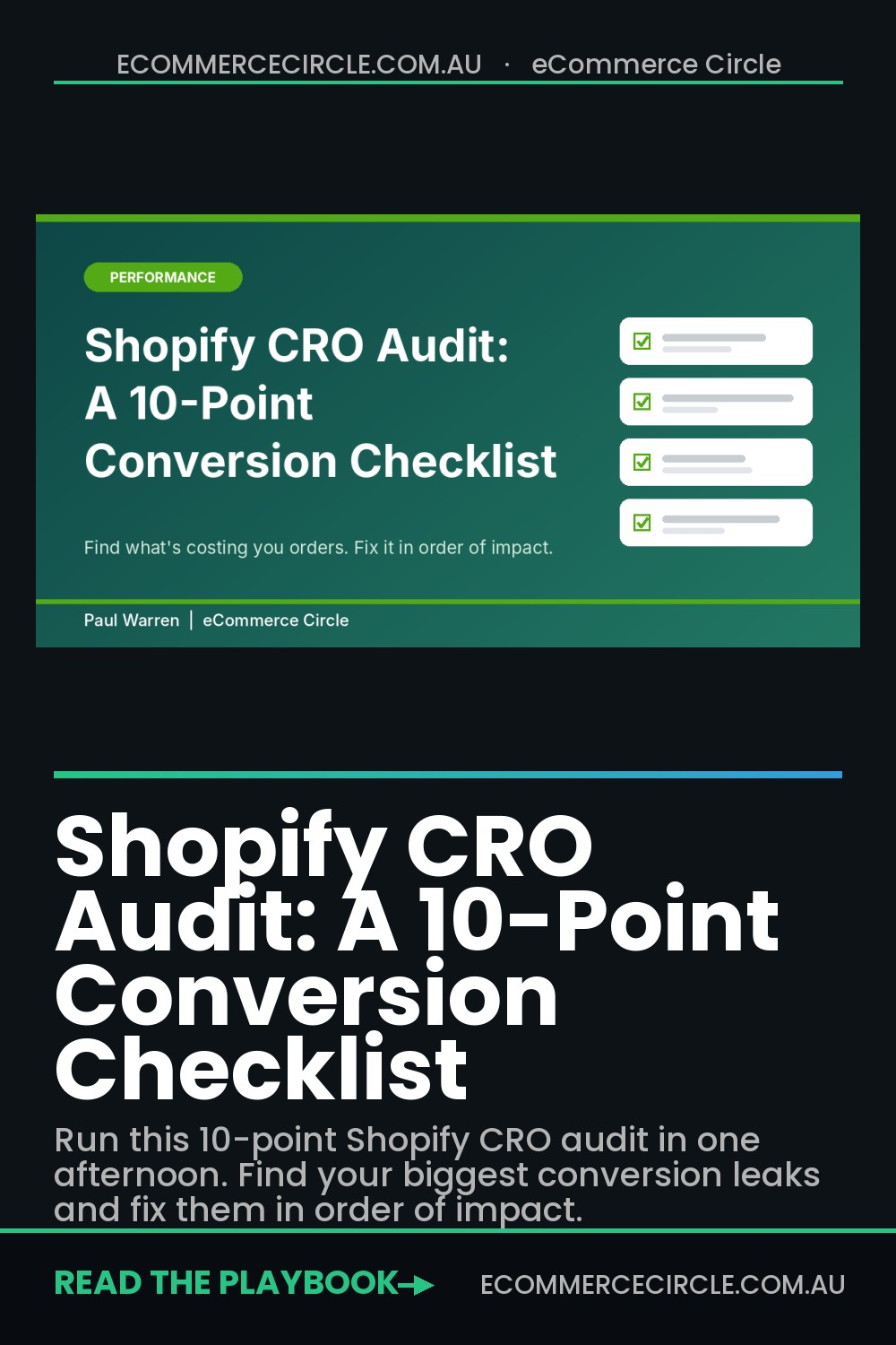 Shopify CRO Audit: A 10-Point Conversion Checklist