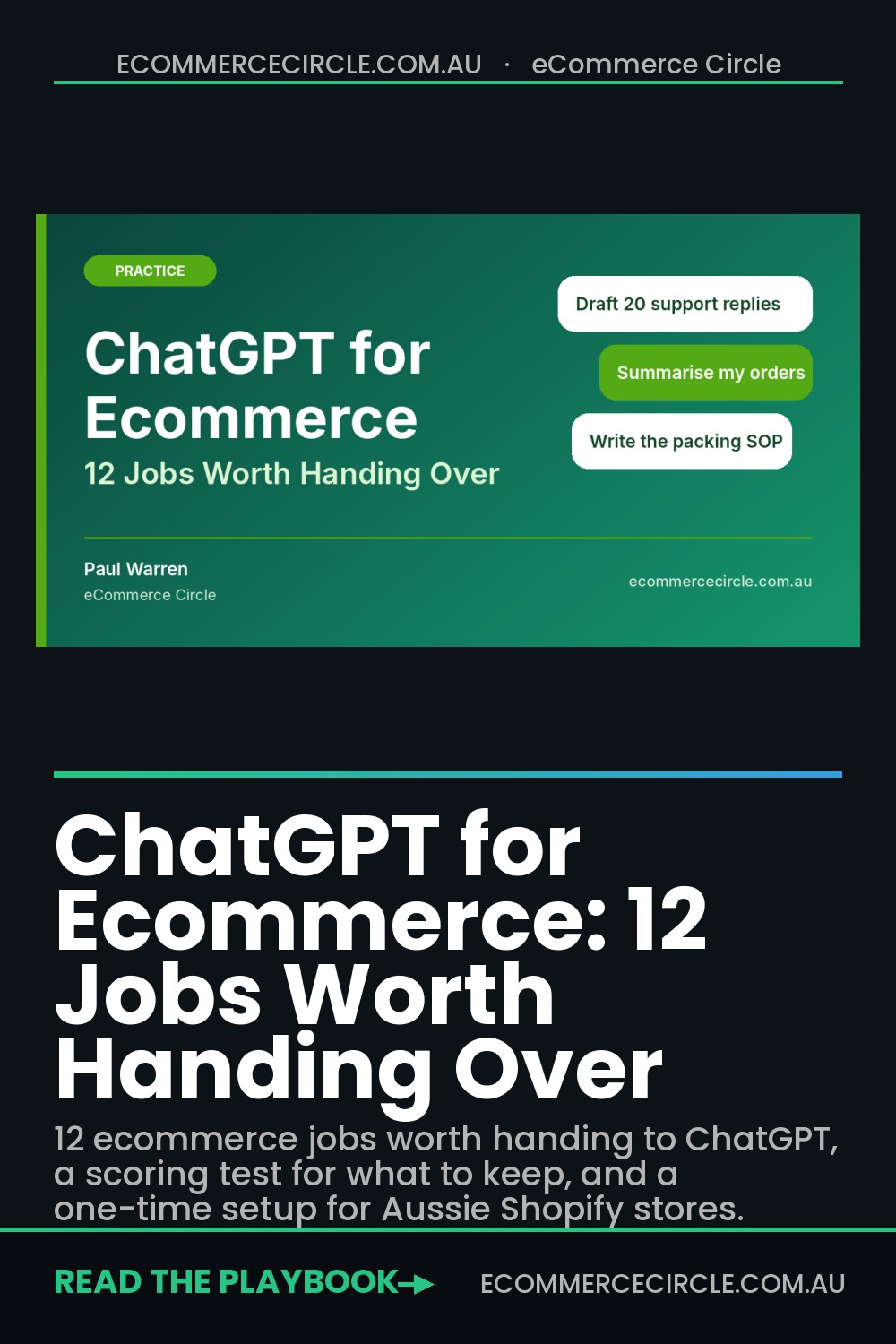 ChatGPT for Ecommerce: 12 Jobs Worth Handing Over